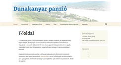 Desktop Screenshot of dunakanyarpanzio.hu